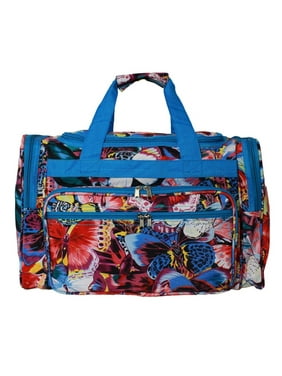 World Traveler Zebra 15-inch Lightweight Carry-On Shoulder Tote Duffle Bag